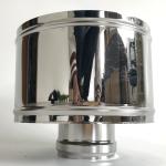 Weathering Cap 0.4-1.2mm Thick Chimney Flue Rain Caps Spigot Locking Connenction