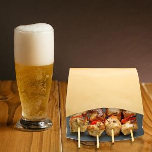 China Paper Type Kraft Paper Customized Size Bbq Food Bag With Aluminum Foil factory