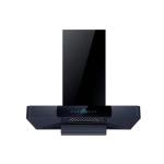Modern Glass Stainless Steel T Shape Chimney Hood Electric Wall Mounted Range