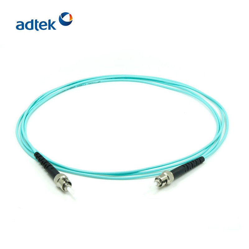 ST/UPC-ST/UPC Simplex OM3 Fiber Patch Cord 0.9mm 2.0mm 3.0mm Cable Jumper