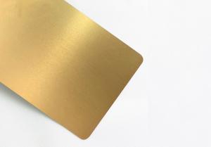 China Golden Color Brushed Anodized Aluminum Panels 5052 For Building Decoration factory