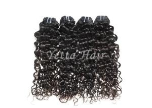 China Customized Durable Brazilian Deep Curly Hair Weave , Real Remy Hair With Full Head factory