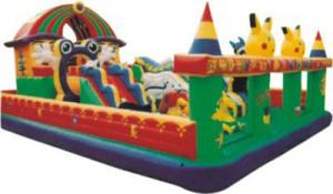 China 1000D Pvc Inflatable Play Center Blow Up Playground Slide factory
