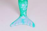 Ultra Shiny Childrens Mermaid Tails , Baby Mermaid Tail Green White Color