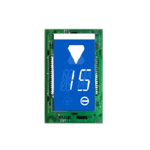 China Lift Elevator Segment LCD Floor Display Screen White Letter Elevator Spare Parts factory