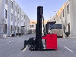Space-saving Three-way Electric Pallet Stacker Capacity 1500 KG Lifting Height