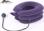 Inflatable Cervical Collar / Air Pump Cervical Traction Collar For Neck Brace