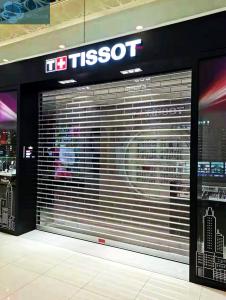 China 4000mm Width 2.2mm PC Panel Aluminum Clear Roller Shutters factory