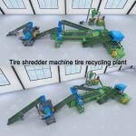 Recycle Truck Tyre Shredder 2t/D-3t/D Tire Shredding Equipment