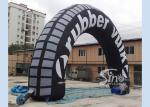 Newest big outdoor black advertising inflatable arch