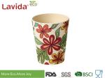 Christmas Design Bamboo Fiber Cup , Shatter Proof Biodegradable Bamboo Eco Mug
