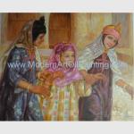 Handmade Arabian Girl Oil Painting Reproduction Historical People Painting on