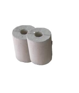 China 650 °C White Calcium Silicate Pipe Covering Insulation Material 600mm Length factory