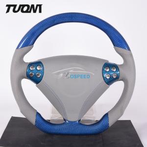 China Navy Blue W204 Mercedes Steering Wheel Carbon Fiber Sport Racing factory