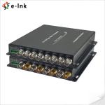 4 Channels SDI Fiber Converter With Tally And RS485 Single Mode 20KM