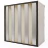Buy cheap Polypropylene Membrane V Bank Filter With Gi Frame Pleated High Capacity from wholesalers