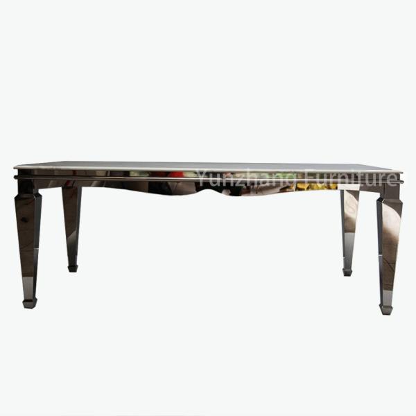 75cm Height 10 People Multifunctional Dining Table With Shining Gold Stainless