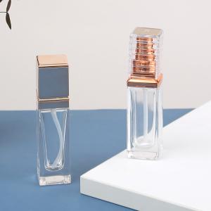 China Sealing Type Luxury Frosted Thick Bottom Square 1oz 30ml 50ml Clear Glass Perfume Bottle with Customized Accepted Logo factory