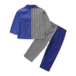 Children'S Outfit Sets Girls Houndstooth Stitching Suit Kids Girls Fashion 2
