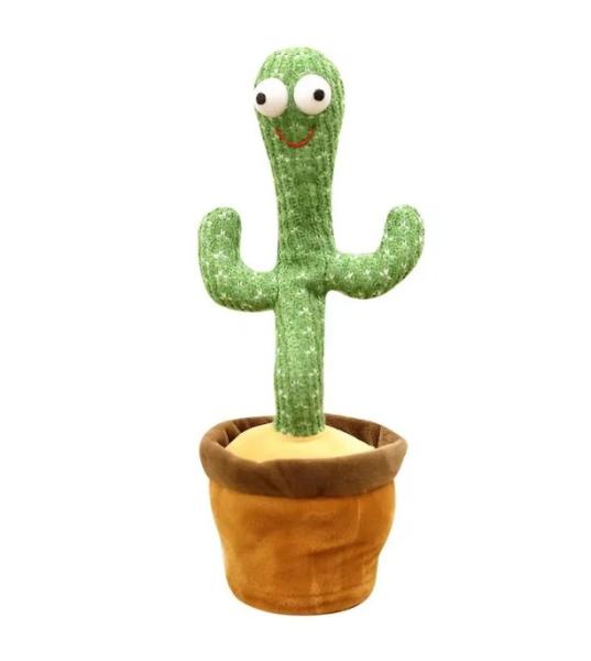 Hot USB Charging Cute Dancing Flower Pot Plush Cactus Doll Electronic Twist Sing