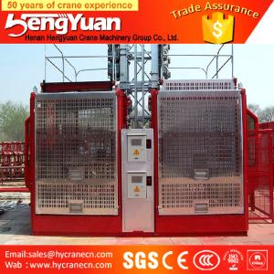 China Single Cage and Double Cages Construction Building Material Hoist factory
