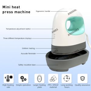 Small Floor Multicolor Mini Heat Press Machine For T Shirts Multiple Surface