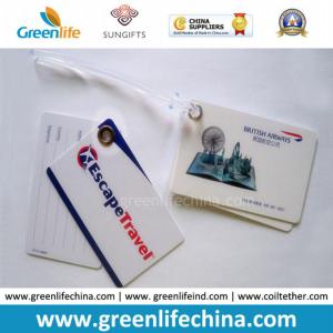China Double Pieces PVC Customized Hard Luggage Tag as Promotional Gift factory
