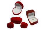 Luxury Glossy Velvet Cardboard Jewelry Boxes Necklace And Earring Gift Box