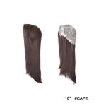 Anti-slip Soft Silicone Base Cap Medical Wig 18 Inches Long 100% RAW Human Hair