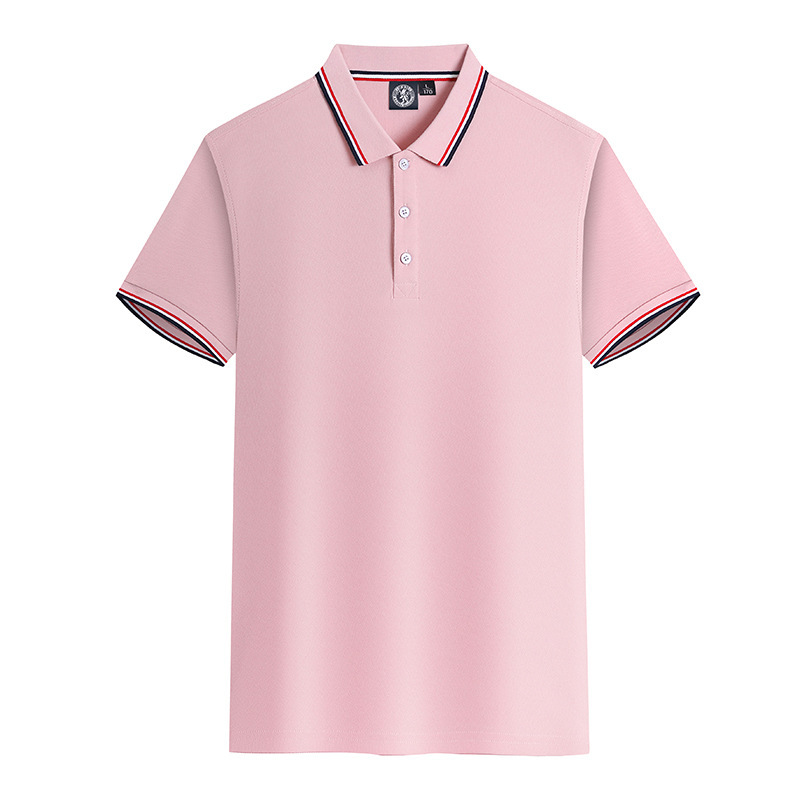 Silk Screen Printing Custom Logo Solid Color Plain Blank Prime CVC Cotton Polo Shirts