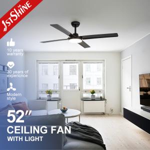 China 1stshine LED Ceiling Fan 5 Speeds 4 Blades Support Dimmer LED Lighting factory