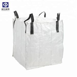 China One Ton FIBC Bulk Bags Baffle Q Big Bags With Spout 40 X 50cm Bottom factory
