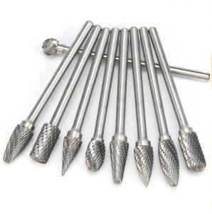 China Safety Extended Length Carbide Burrs Carbide Die Grinder Bit Set Oem Service factory