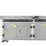 Automatic plane label machines double vegetable cling film labeling machine