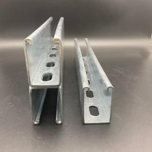 China Double Unistrut 41x123 Slotted Plain Spot Welding Back to Back Strut Channel factory