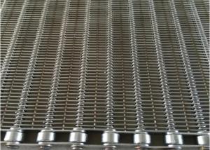 China Fried Food Eye Link Stainless Steel Mesh Conveyor Belt Ss304 factory