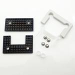 Stainless Steel Glass Shower Cabin Hinge Black Color 180 Degree For Shower