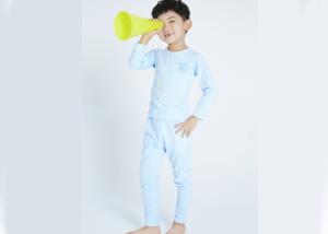 China 2 Pieces Boys Pajama Set , Boys Sleepwear Sets 100% Cotton Interlock Piece Dye factory