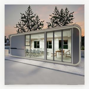 Customizable LED Prefabricated Capsule Office with Aluminum Alloy Floor