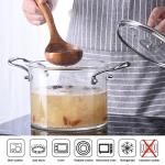 Custom Made Transparent High Borosilicate Glass Soup Pot