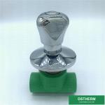 ISO15874 Zinc Alloy PPR Stop Valve Corrosion Resistant For Water System Duct