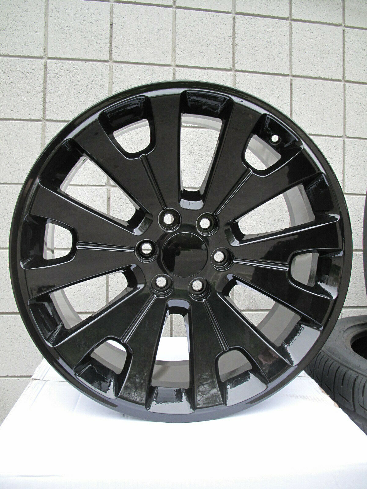 Ct2068 Chrome Wheel Rim Fits Gm Accessory 22x9 6x5.5" +24mm 22 Inch