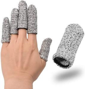 China Level 5 HPPE Reusable Cut Resistant Finger Cots 5g Anti Slip factory