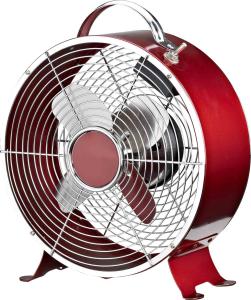 China 35W High Speed Retro Desk Fan 9 Inch 4 Blades With Carry Handle Stable 4 Feet factory
