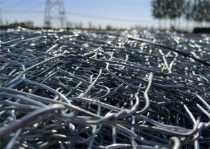 China 1m*1m*2m High Tensile Strength PVC Polymer Coated Gabion Wire Mesh Rock Cage factory