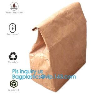 Eco-friendly Tear-resistant Dupont Paper Handbag Durable Tyvek Shopping Waterproof Tote Bag with Zipper bagease package