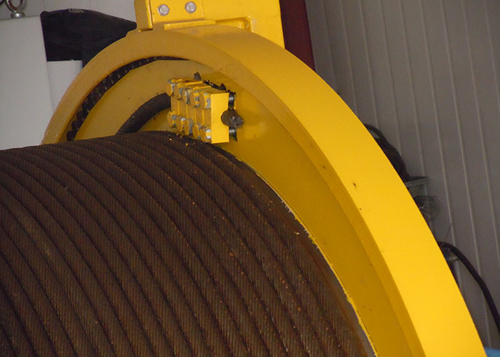 ISO9001 Electric Winch Machine With LBS Grooving For Platform And Emergency Lifting