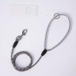 Striped 150cm Polyester Chain Dog Lead Handle Puppy Training Leash
