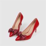 ZM023 96289-33 Korean Style Single Shoes Women New Women'S Shoes Bowknot Pointed