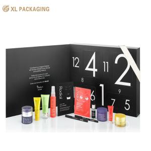 China Customized Logo Partone Color CMYK Design 12 Drawer Calendar Box for Tea Bag Skin Care Cosmetic factory